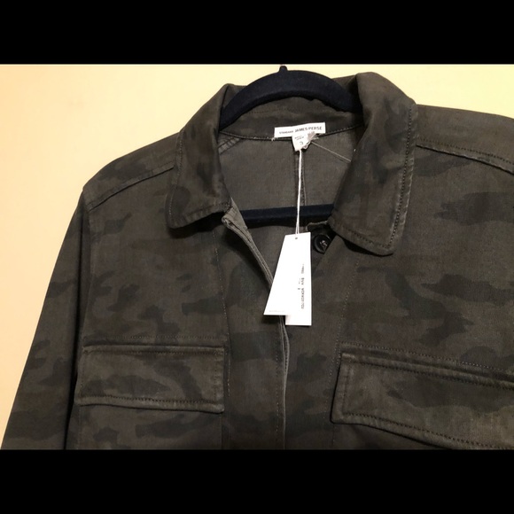 James Perse Utility Jacket Camo Print 